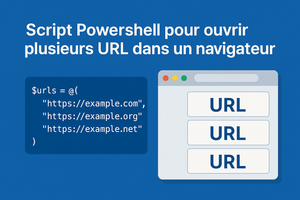Script Powershell pour ouvrir plusieurs URL dans un navigateur
