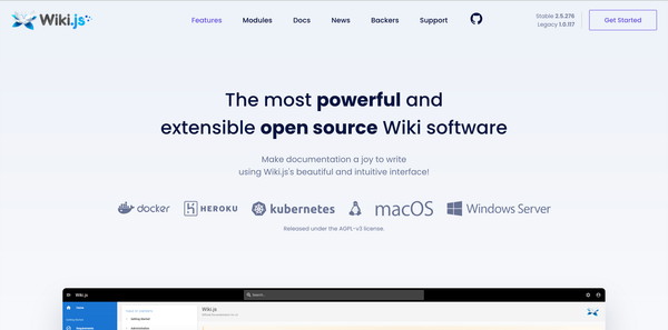 Wiki.js : Installez Votre Propre Wiki Moderne et Puissant